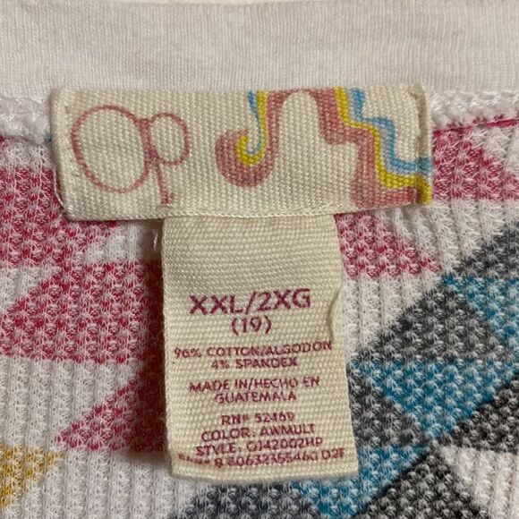 OP Thermal Long Sleeve Top Aztec Geometric Print - Picture 5 of 6